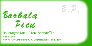 borbala picu business card